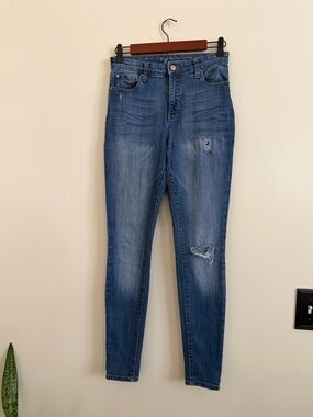 GAP Distressed Medium Blue Women's Skinny Jeans